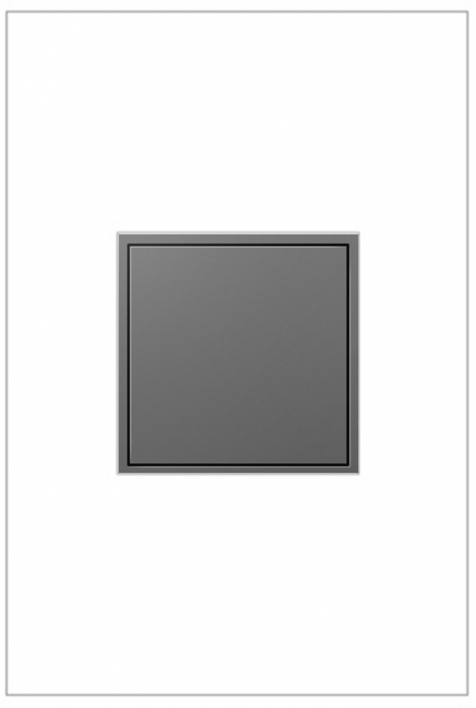 adorne 15A One-Gang Pop-Out Outlet, Magnesium