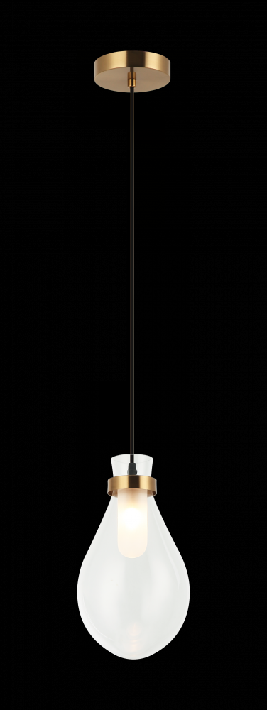 Seranna Aged Gold Brass Pendant