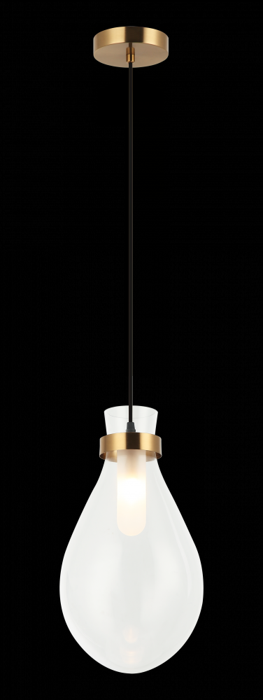 Seranna Aged Gold Brass Pendant