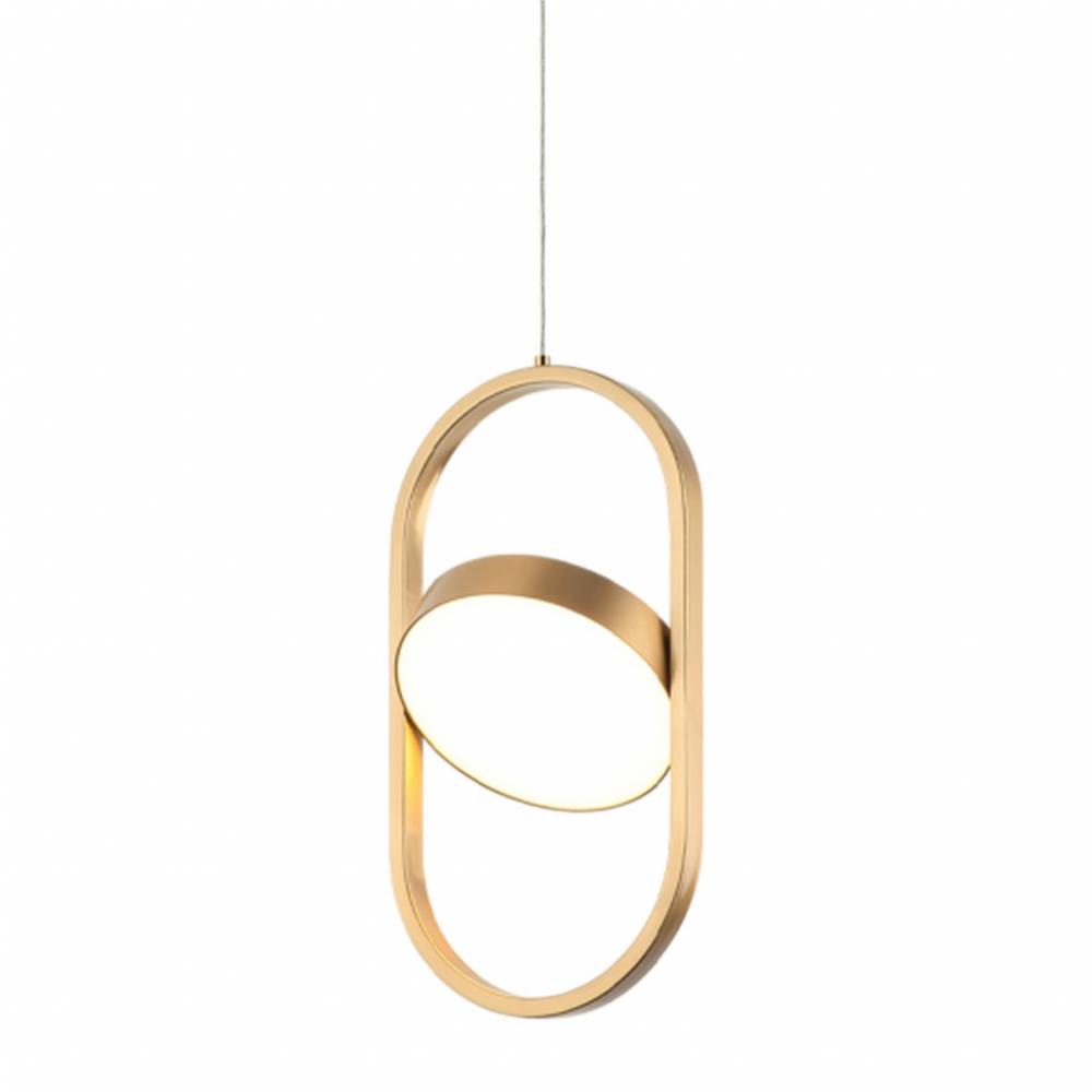 Kennedy Aged Gold Brass Pendant