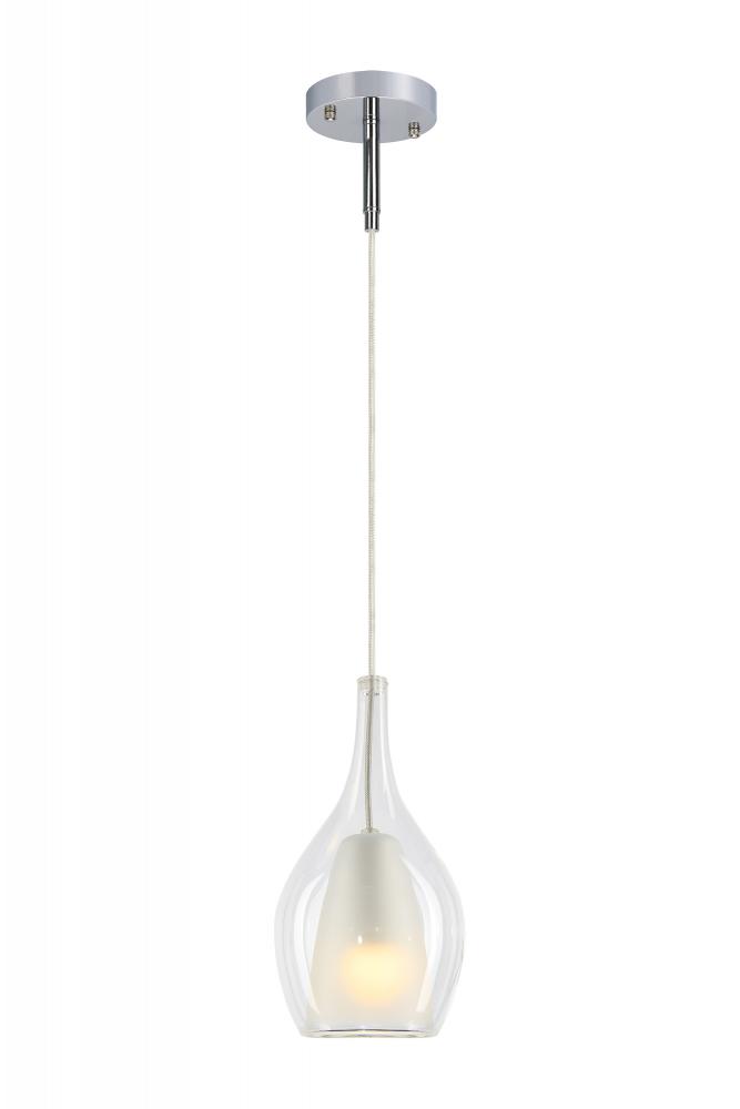 Jericho Black and Chrome Pendant