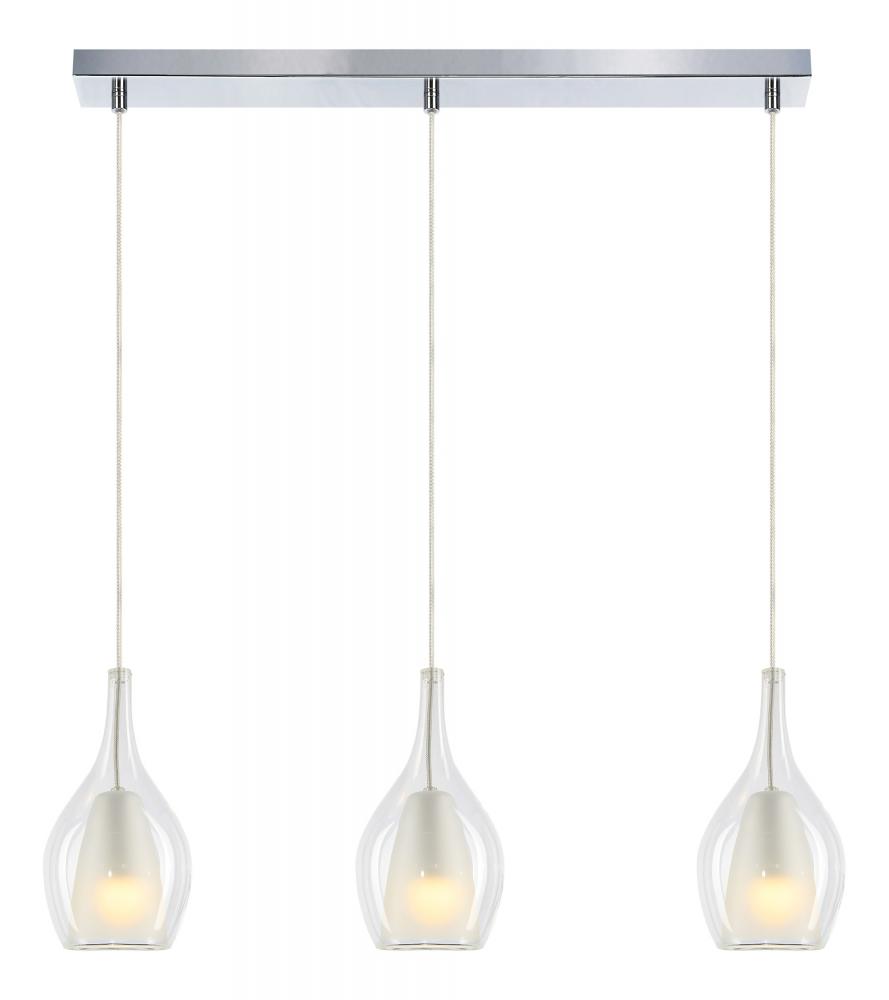 Jericho Black and Chrome Pendant
