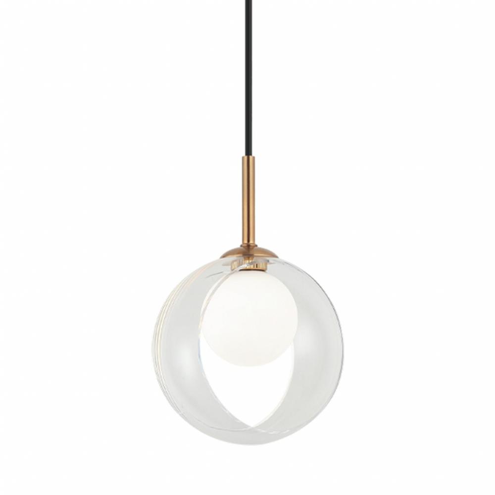 Delcia Aged Gold Brass Pendant