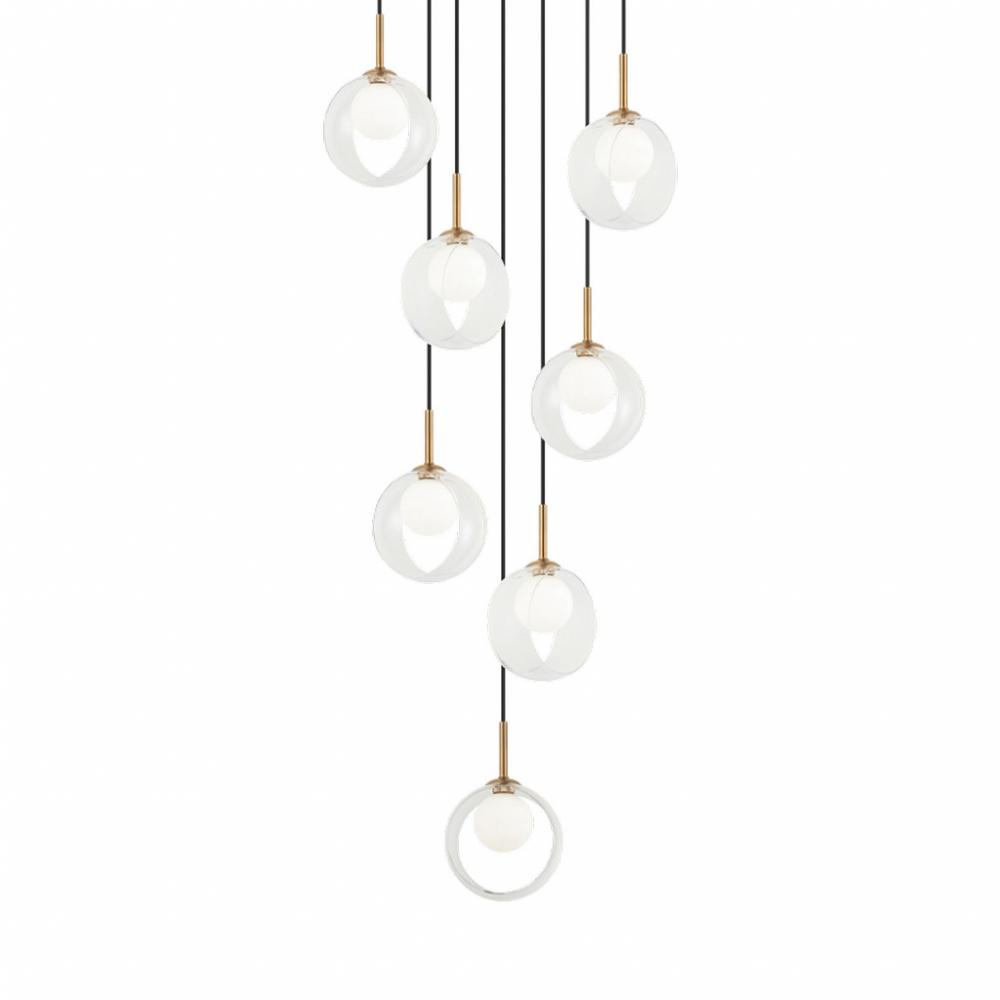 Delcia Aged Gold Brass Pendant