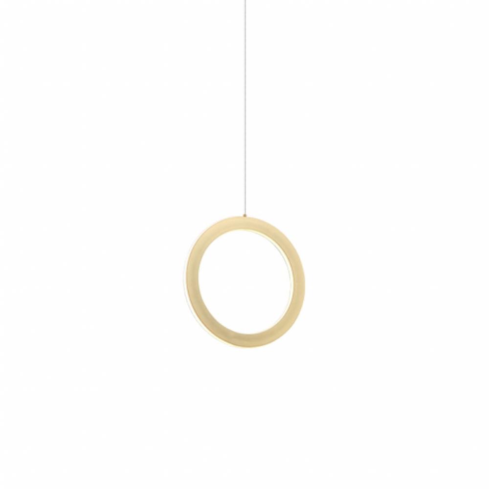 Victoria Brushed Gold Pendant
