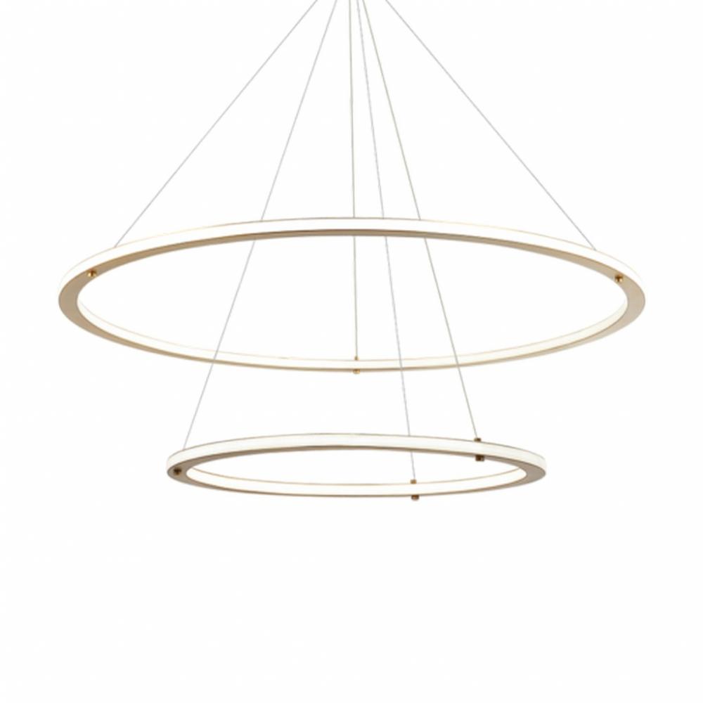 Victoria Brushed Gold Pendant