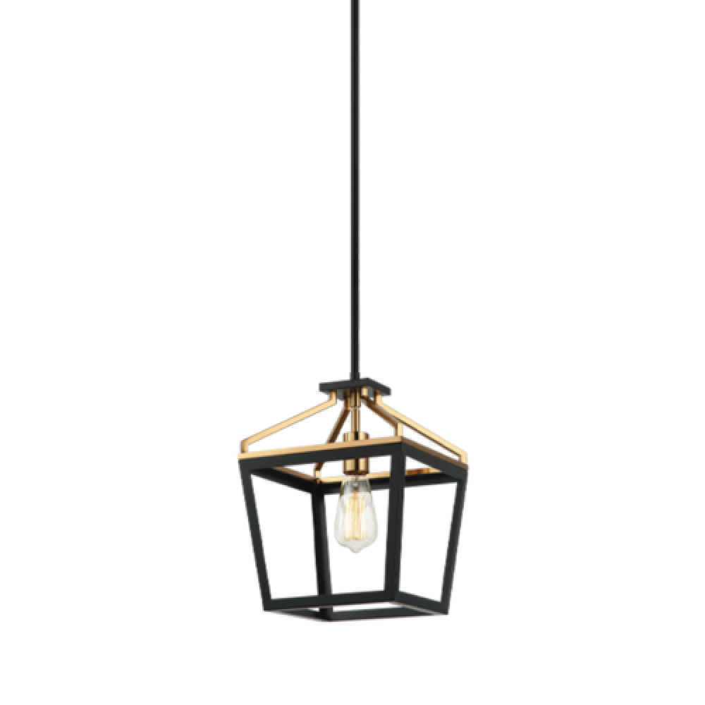 Mavonshire Black + Aged Gold Brass Chandelier