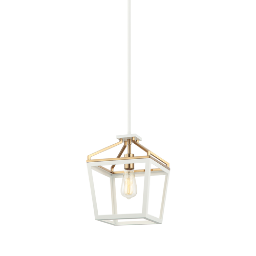 Mavonshire White + Aged Gold Brass Chandelier