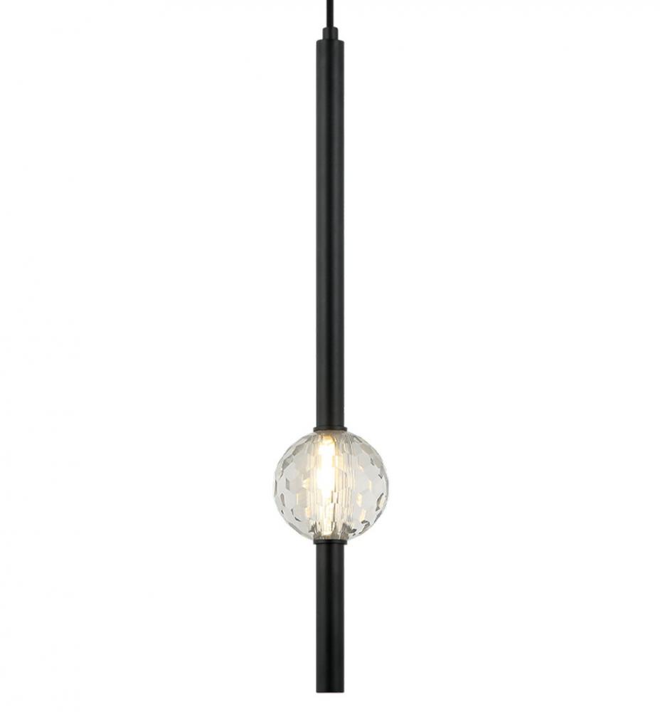 Windchimer Matte Black Pendant
