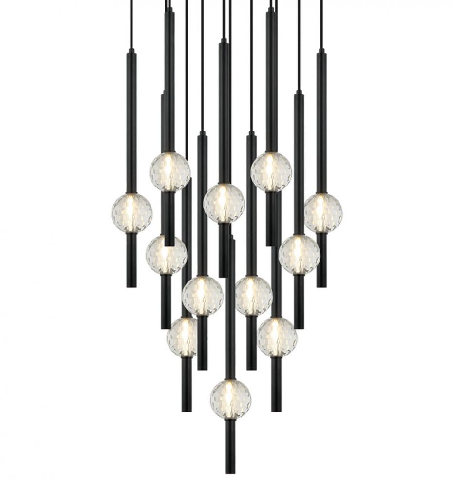 Windchimer Matte Black Pendant