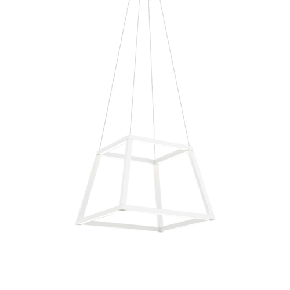 Carlington Matte White Chandelier