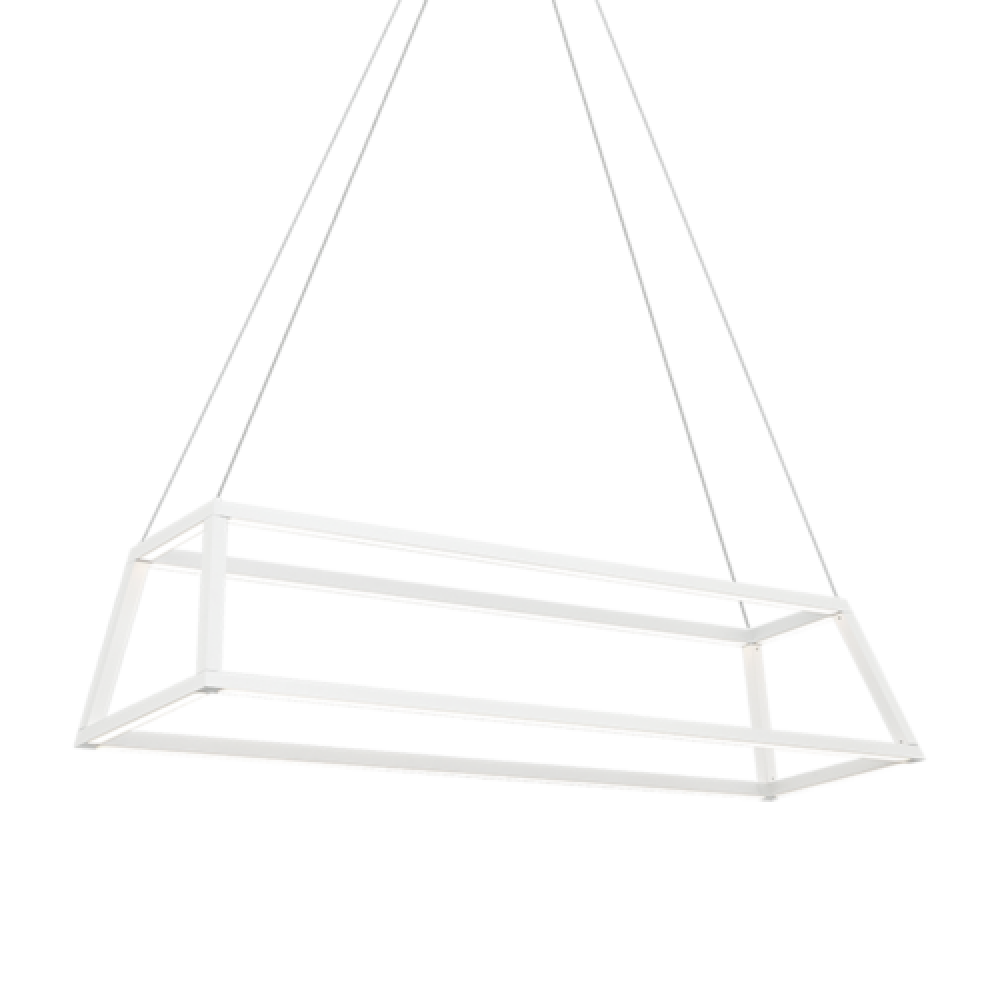 Carlington Matte White Chandelier