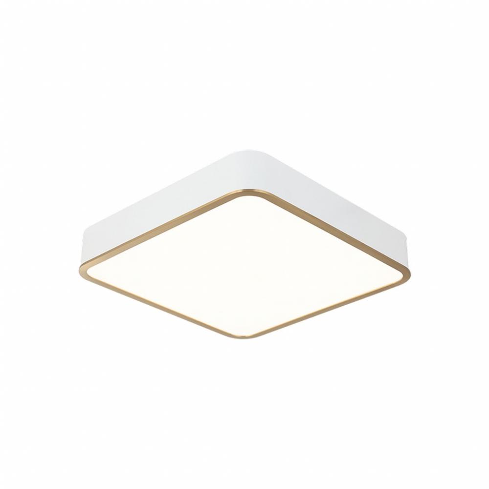 Ainslay White + Aged Gold Brass Ceiling Mount