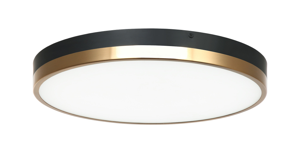 Tone Black, Aged Gold Brass Ceiling Mount