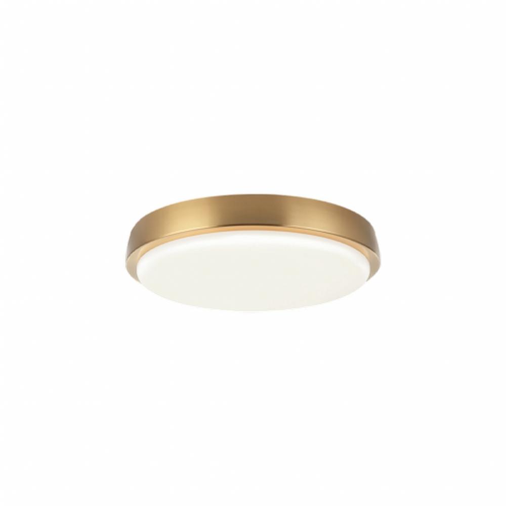Zane Aged Gold Brass Flush Mounts