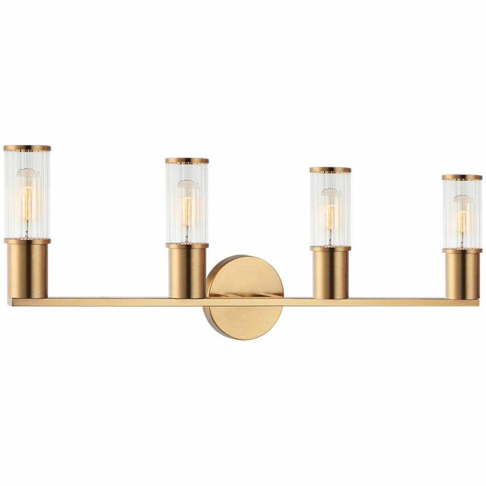 Klarice Aged Gold Brass Wall Sconce