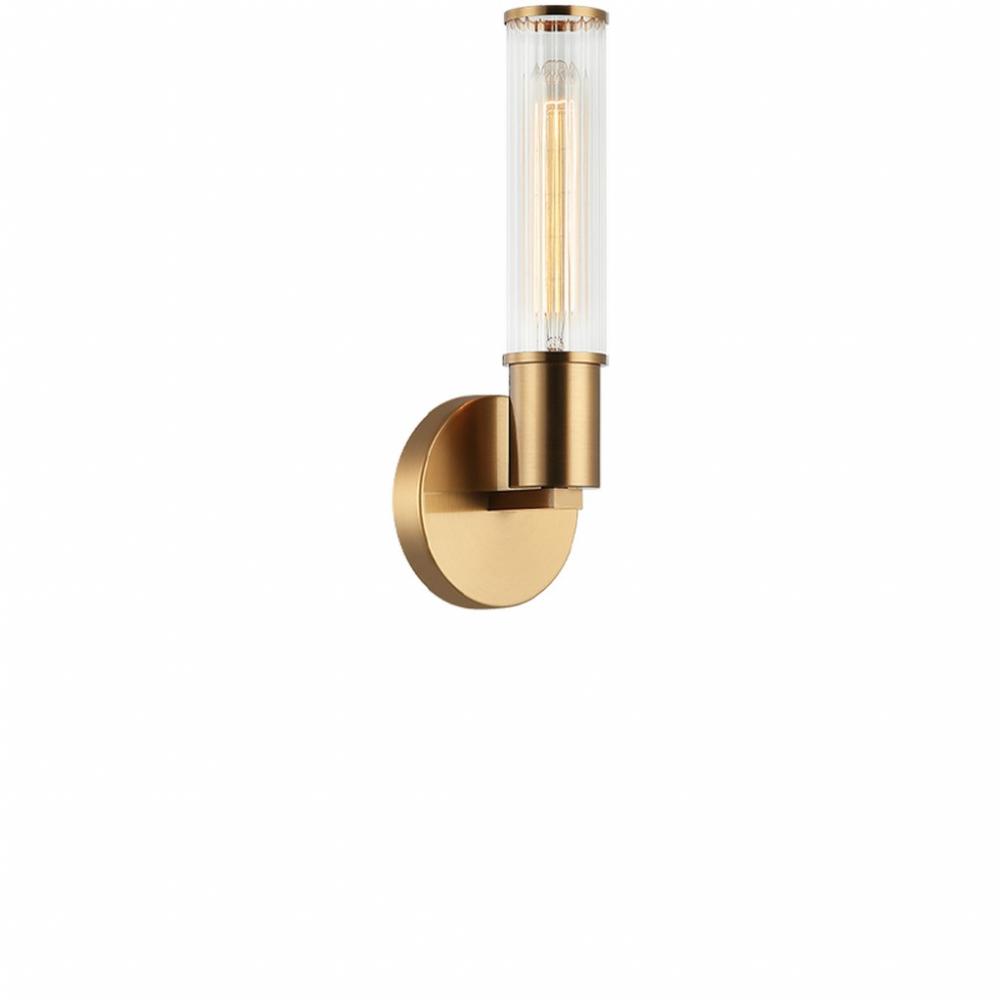 Klarice Aged Gold Brass Wall Sconce