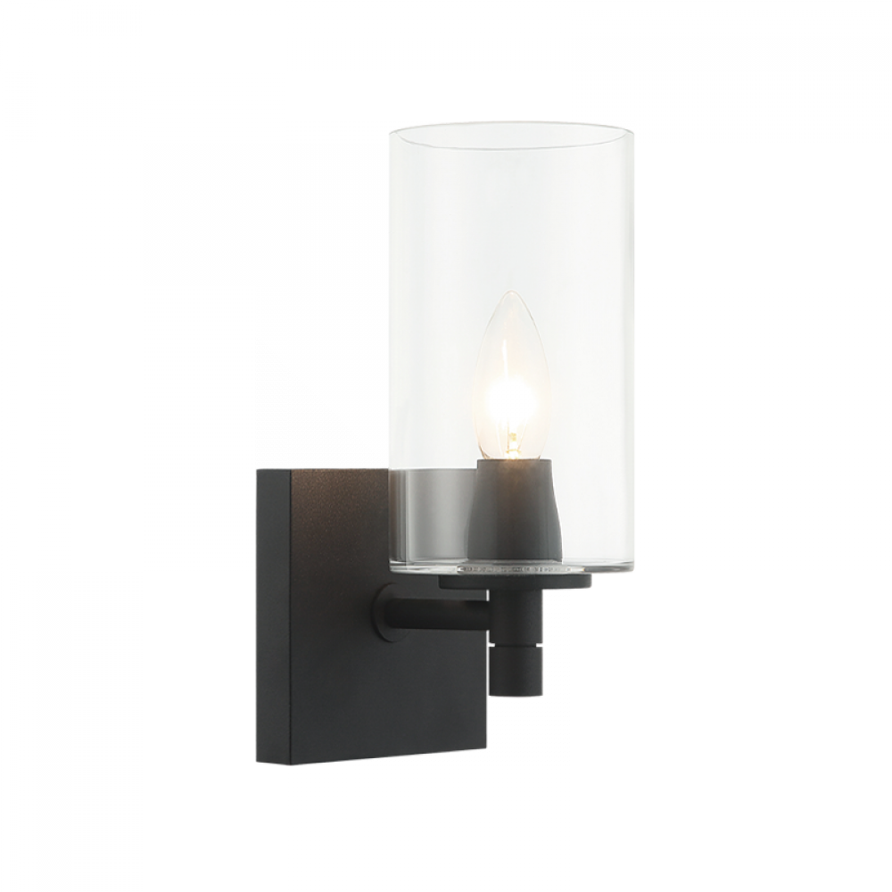 Candela Matte Black Wall Sconce