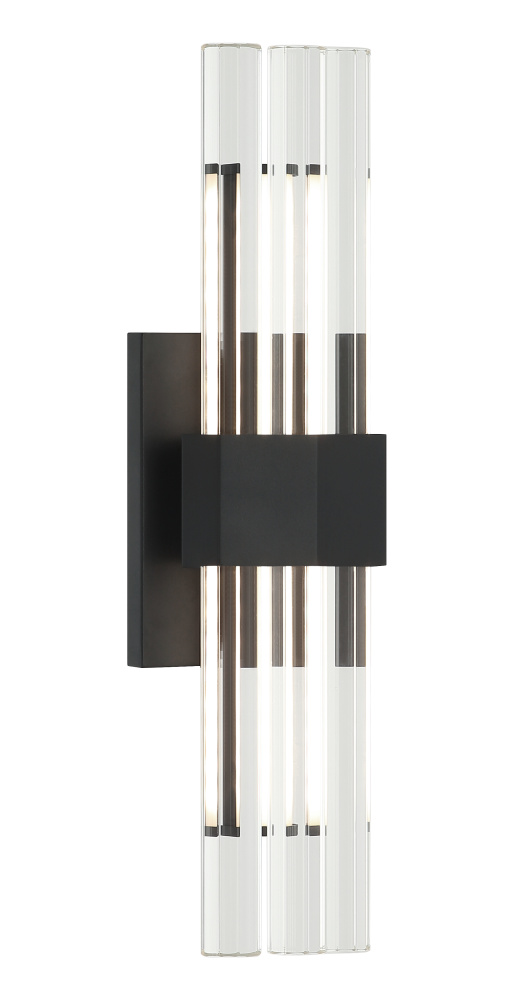 Krustallos Matte Black Wall Sconce