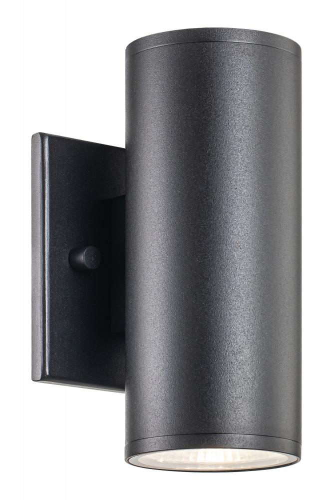 Tubular Matte Black Outdoor Lighting