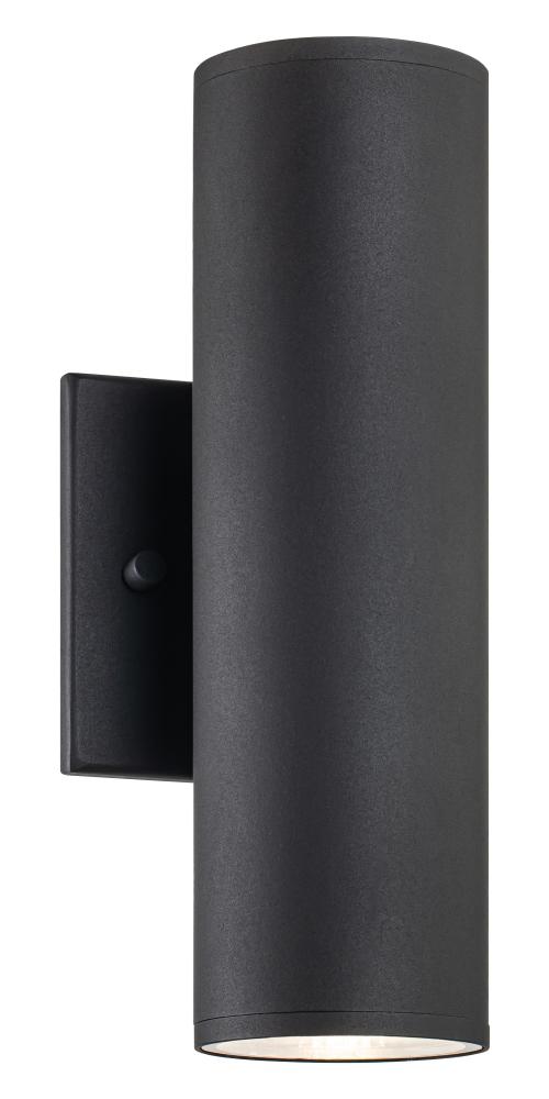 Tubular Matte Black Outdoor Lighting