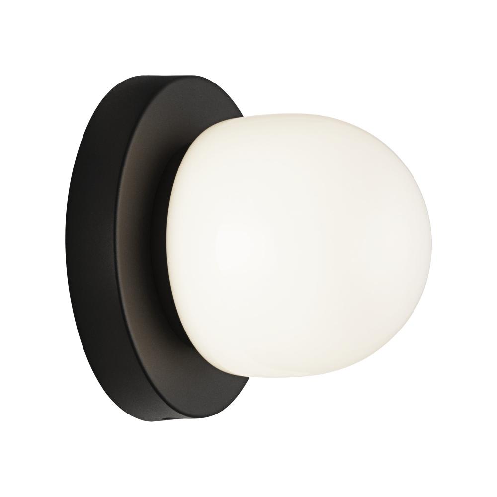 Pizzazz Matte Black Wall Sconce