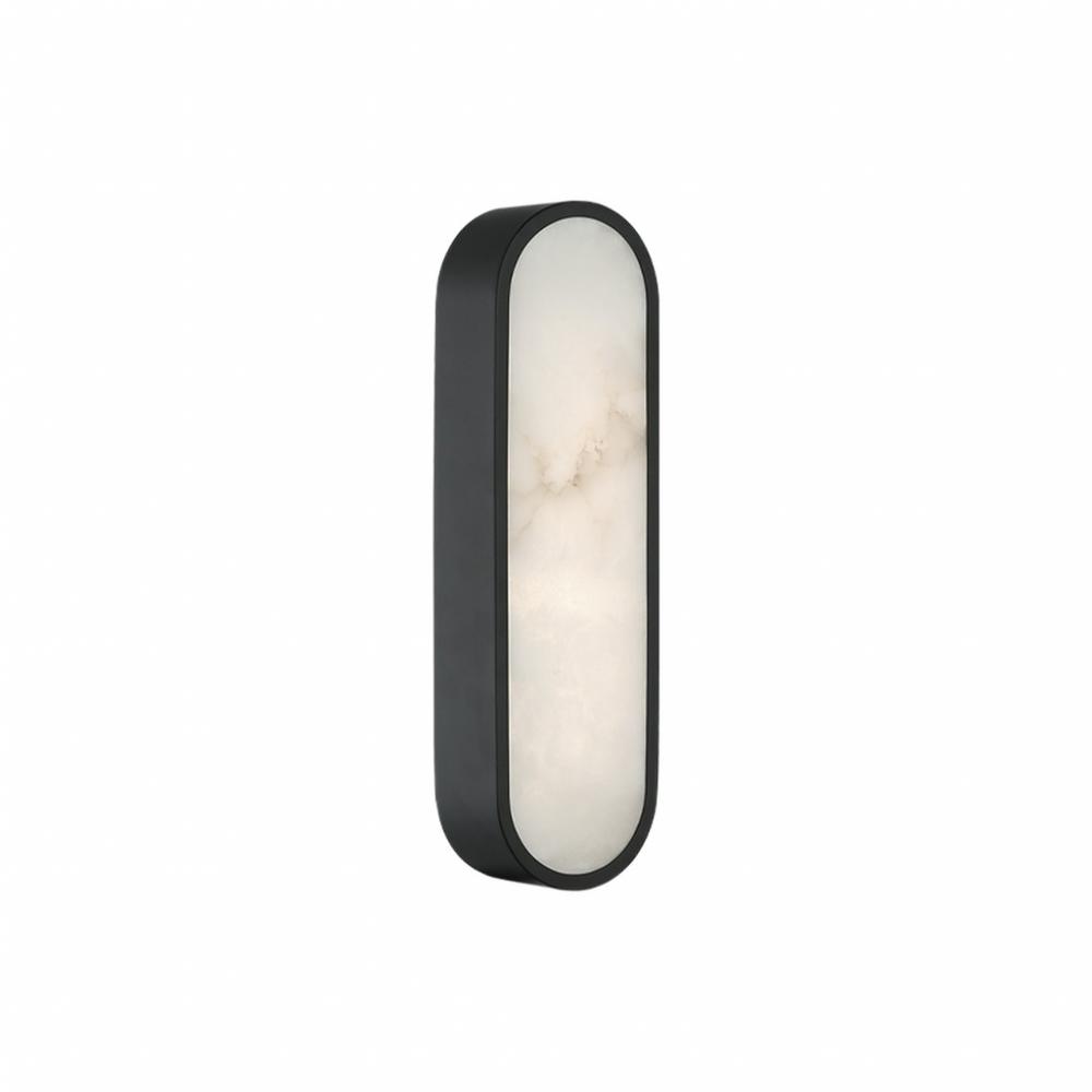 Marblestone Matte Black Wall Sconce