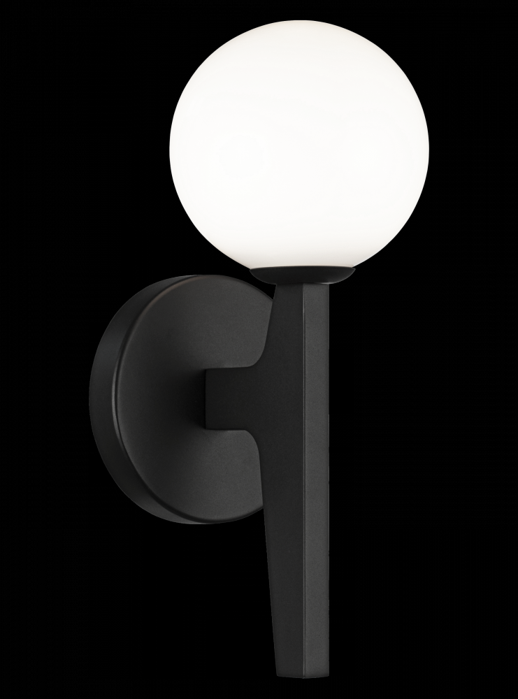 Scriben Matte Black Wall Sconce