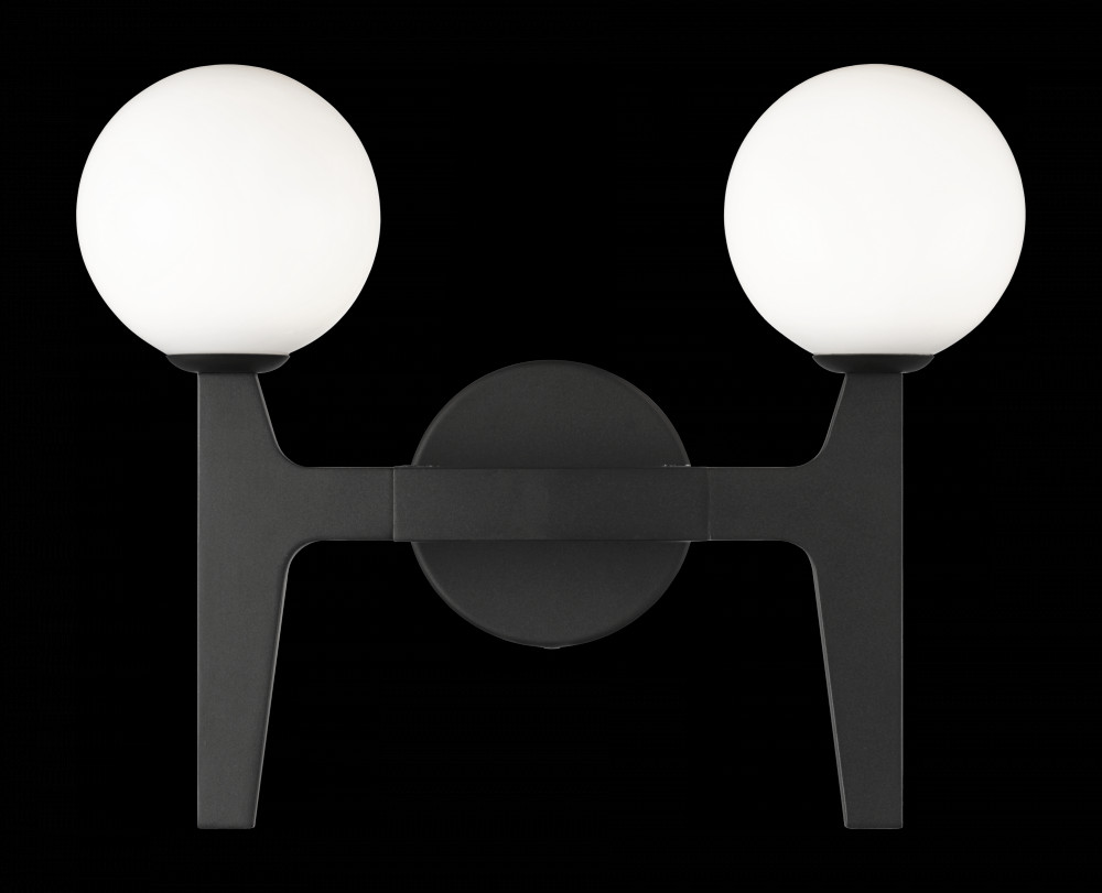 Scriben Matte Black Wall Sconce