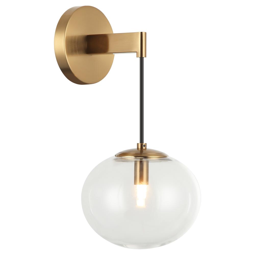 Bulbus Aged Gold Brass Wall Sconce