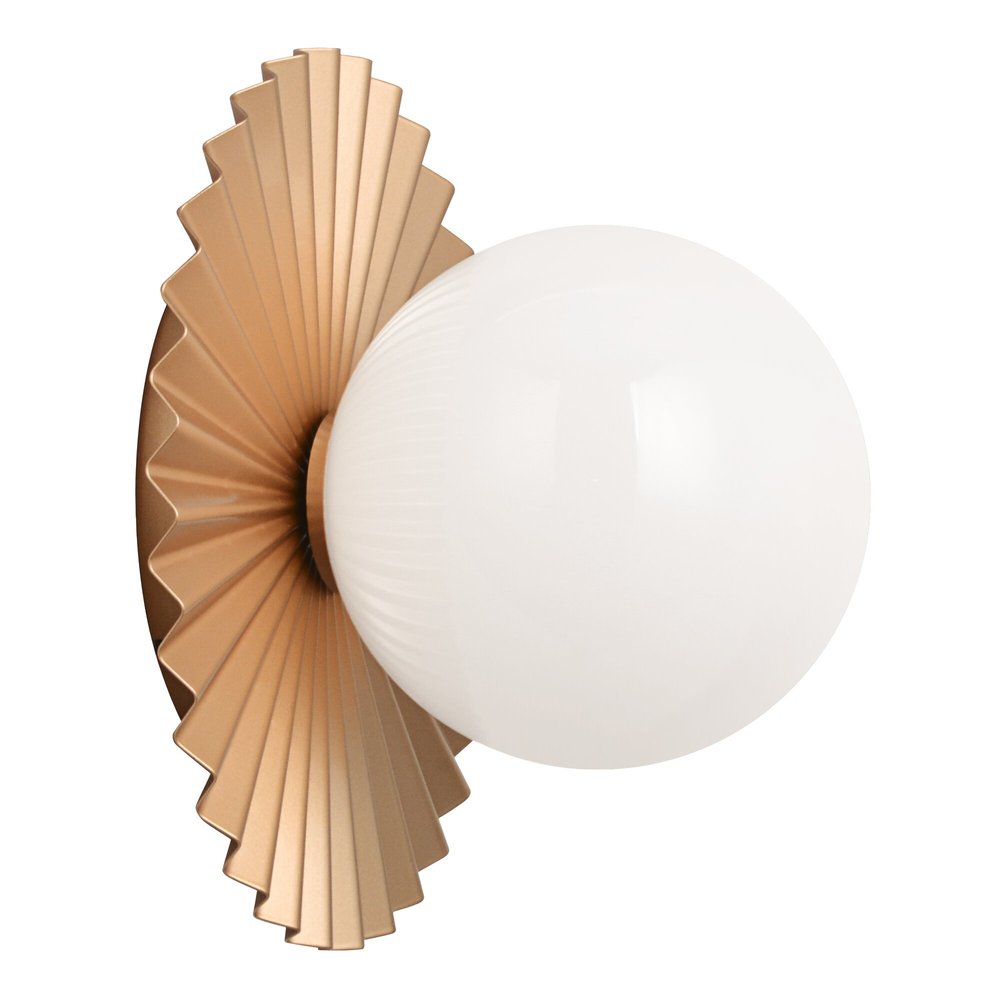 Modern Ruff Matte Gold Wall Sconce / Ceiling Mount
