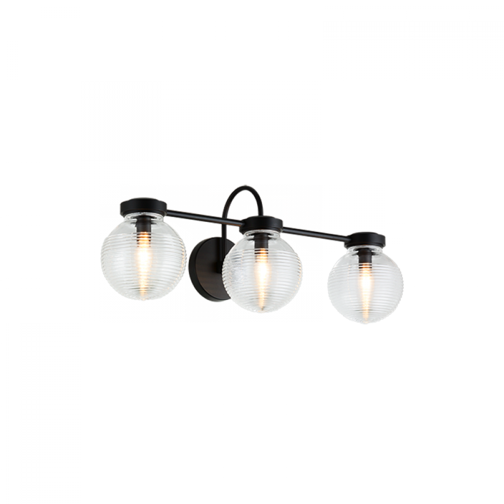 Ridge Matte Black Wall Sconce