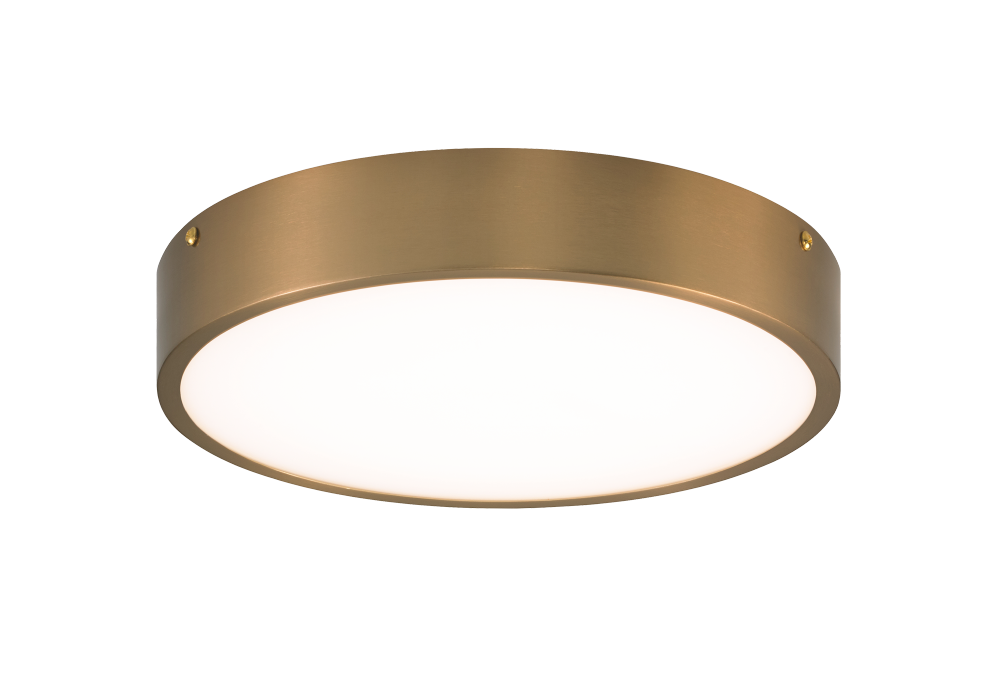 Plato Aged Gold Brass Flush Mounts