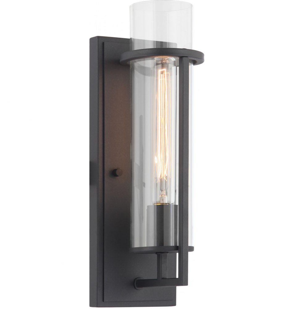 Tubulaire Matte Black Wall Sconce