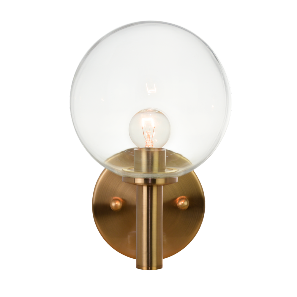 Cosmo Aged Gold Brass Wall Sconce