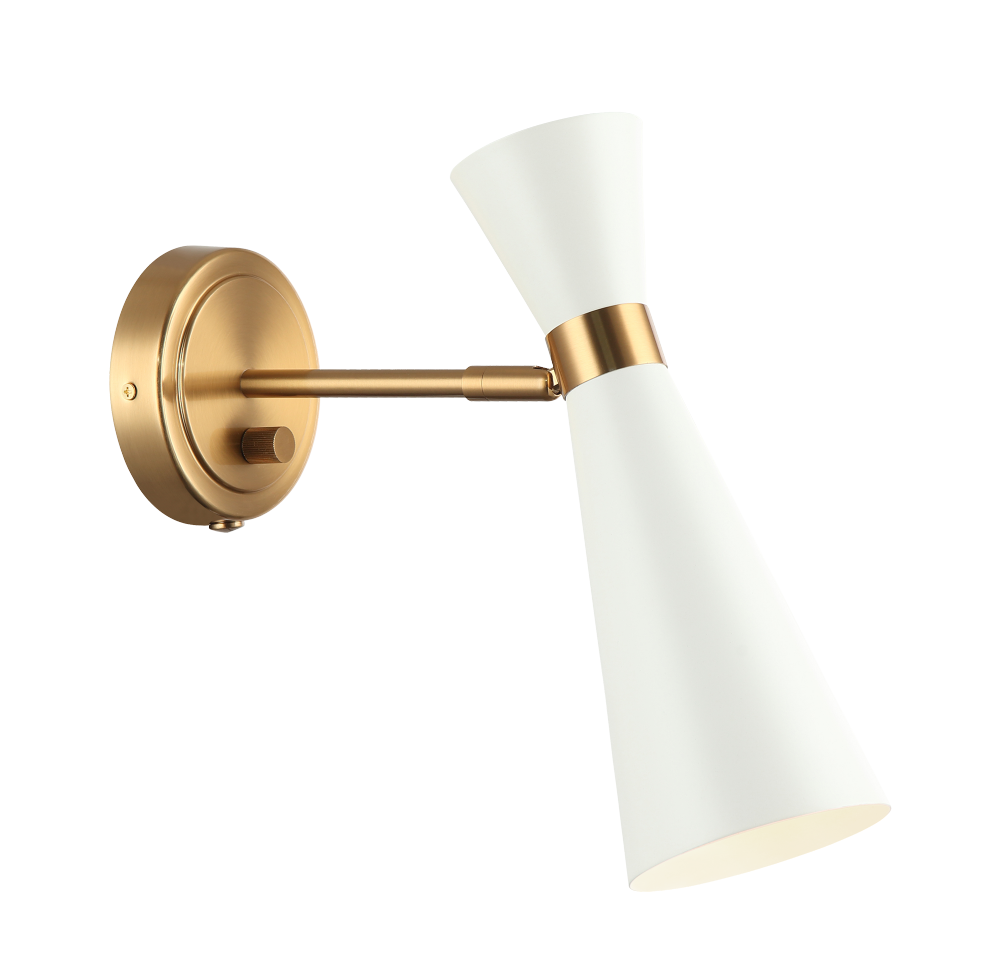 Blaze White Wall Sconce