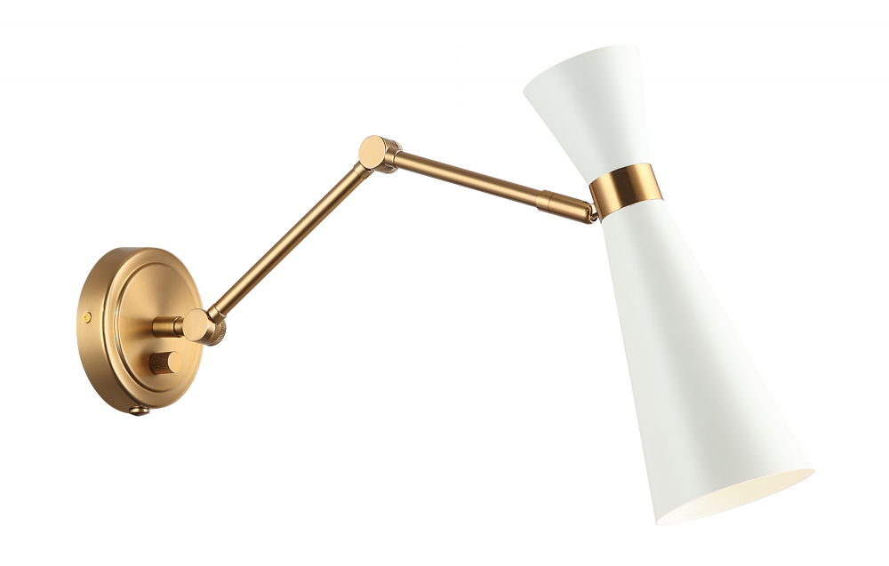 Blaze White Wall Sconce
