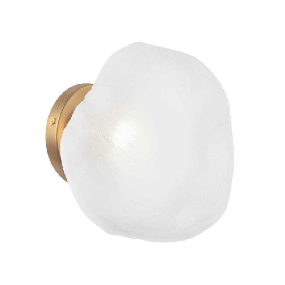 Melo Aged Gold Brass Wall Sconce
