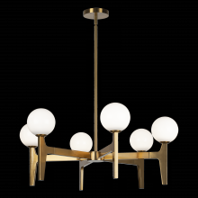 Matteo Lighting C34906AGOP - Scriben Aged Gold Brass Pendant