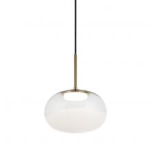 Matteo Lighting C60511AGWH - Jayce Aged Gold Brass Pendant