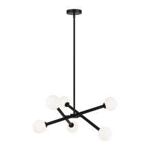 Matteo Lighting C64606BKOP - Matchstix Black Pendant