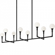 Matteo Lighting C64808BKOP - Candlestix Black Chandelier