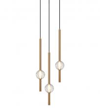 Matteo Lighting C68903AG - Windchimer Aged Gold Brass Pendant