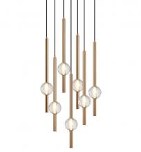 Matteo Lighting C68907AG - Windchimer Aged Gold Brass Pendant