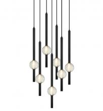 Matteo Lighting C68907MB - Windchimer Matte Black Pendant