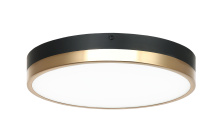 Matteo Lighting M15301BKAG - Tone Black, Aged Gold Brass Ceiling Mount