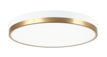 Matteo Lighting M15302WHAG - Tone White and Aged Gold Brass Ceiling Mount