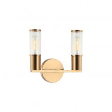 Matteo Lighting S02802AG - Klarice Aged Gold Brass Wall Sconce