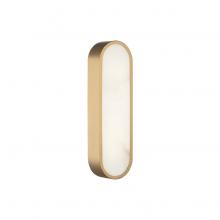 Matteo Lighting W05916AG - Marblestone Aged Gold Brass Wall Sconce