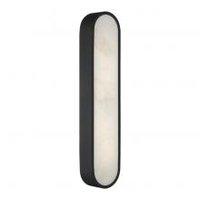 Matteo Lighting W05922MB - Marblestone Matte Black Wall Sconce